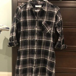 Plaid tunic dress